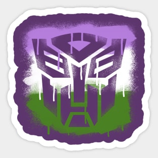 Genderqueer Autobot Sticker